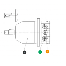 Rexroth A10FE-23  series Axial Piston Hydraulic Motor A10FE23/52W-PCF10N00-SO726